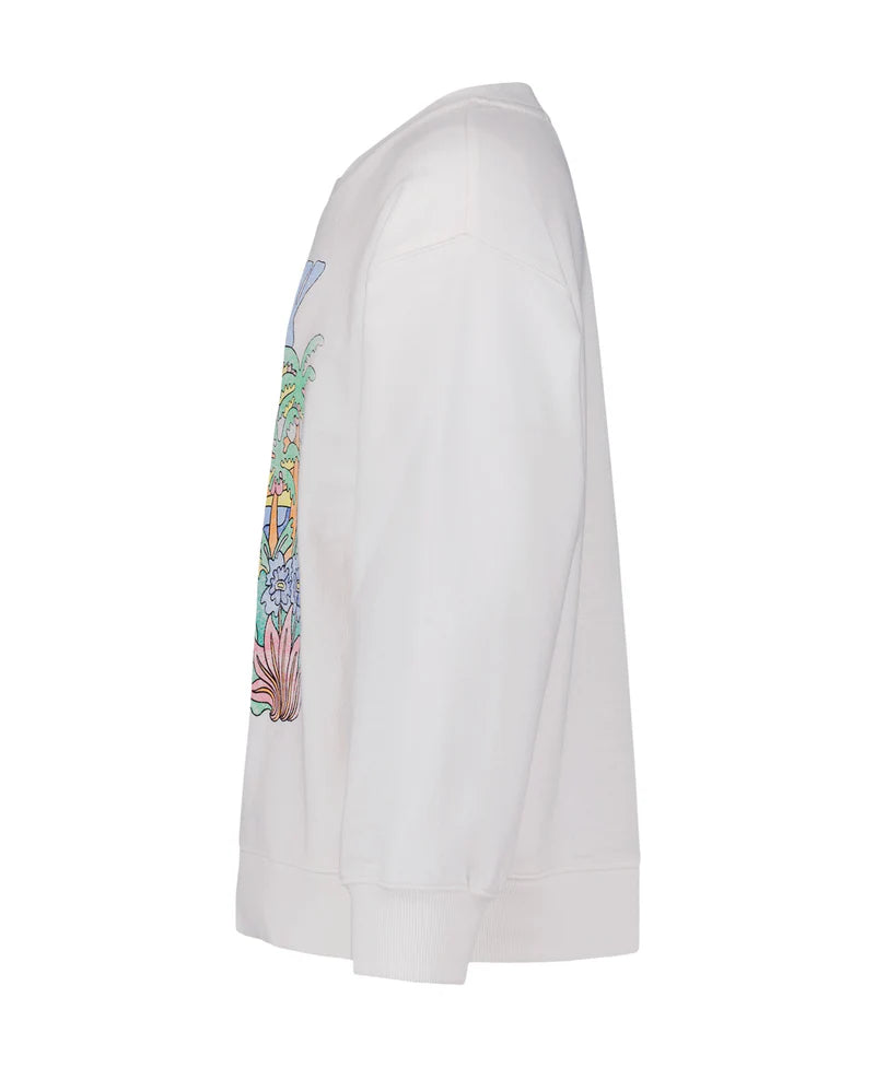 Roxy Girls' Nature Oversized Crewneck Sweatshirt