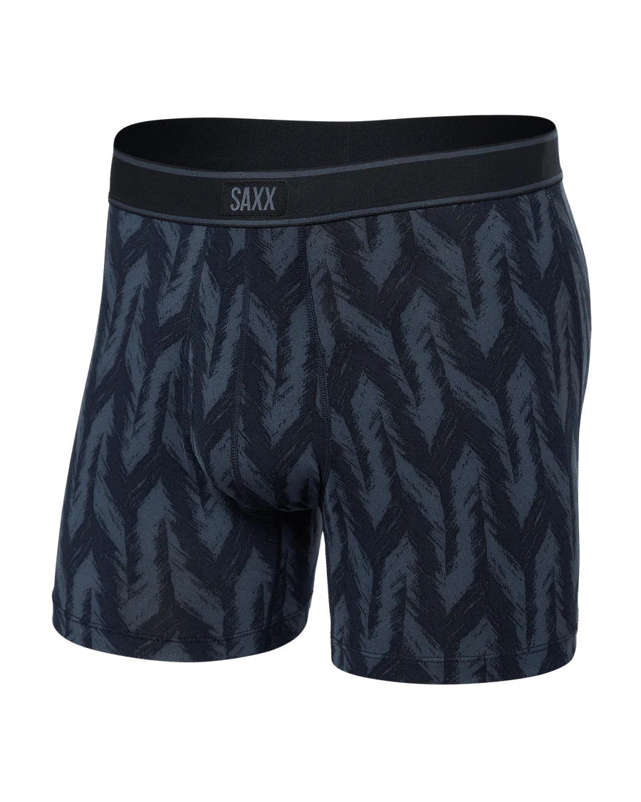 Daytripper Boxer Brief - Ikat Chevron-Deep Navy