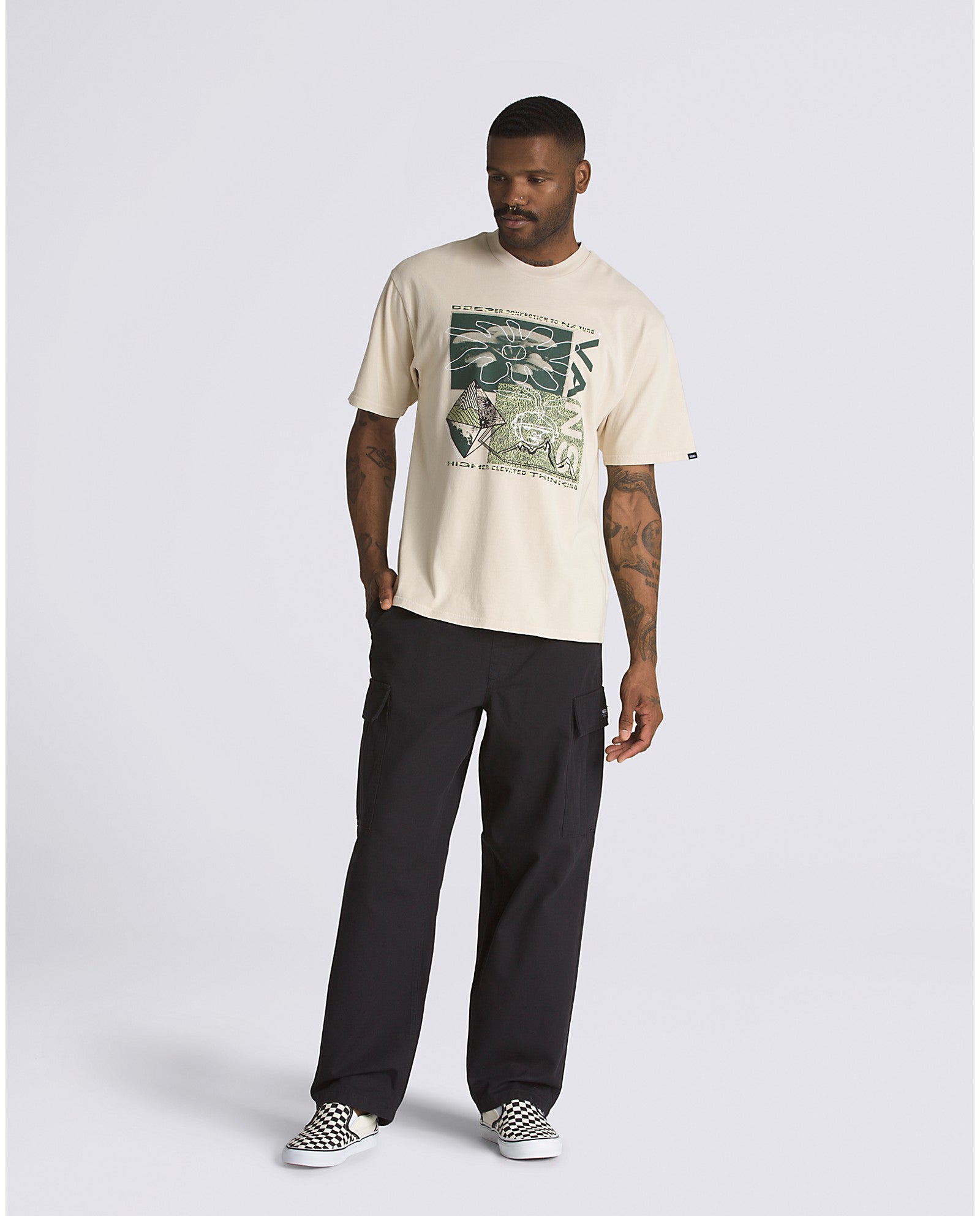 Men's Range Cargo Baggy Tapered Elastic Pants
