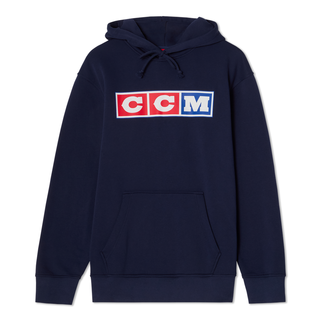 CCM Heritage Pullover Hoodie, True Navy, front