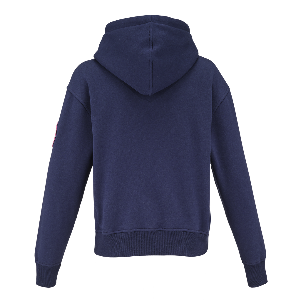 CCM Youth Barbie Hockey Hoodie - Navy, back view