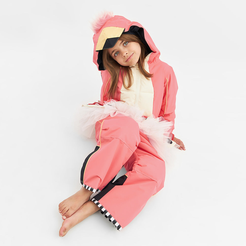 Weedo Flamingdo Snowsuit front seated