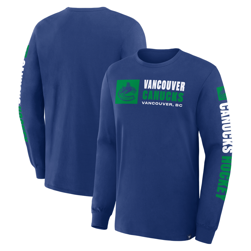 Fanatics Vancouver Canucks Goal Crease Long Sleeve Shirt