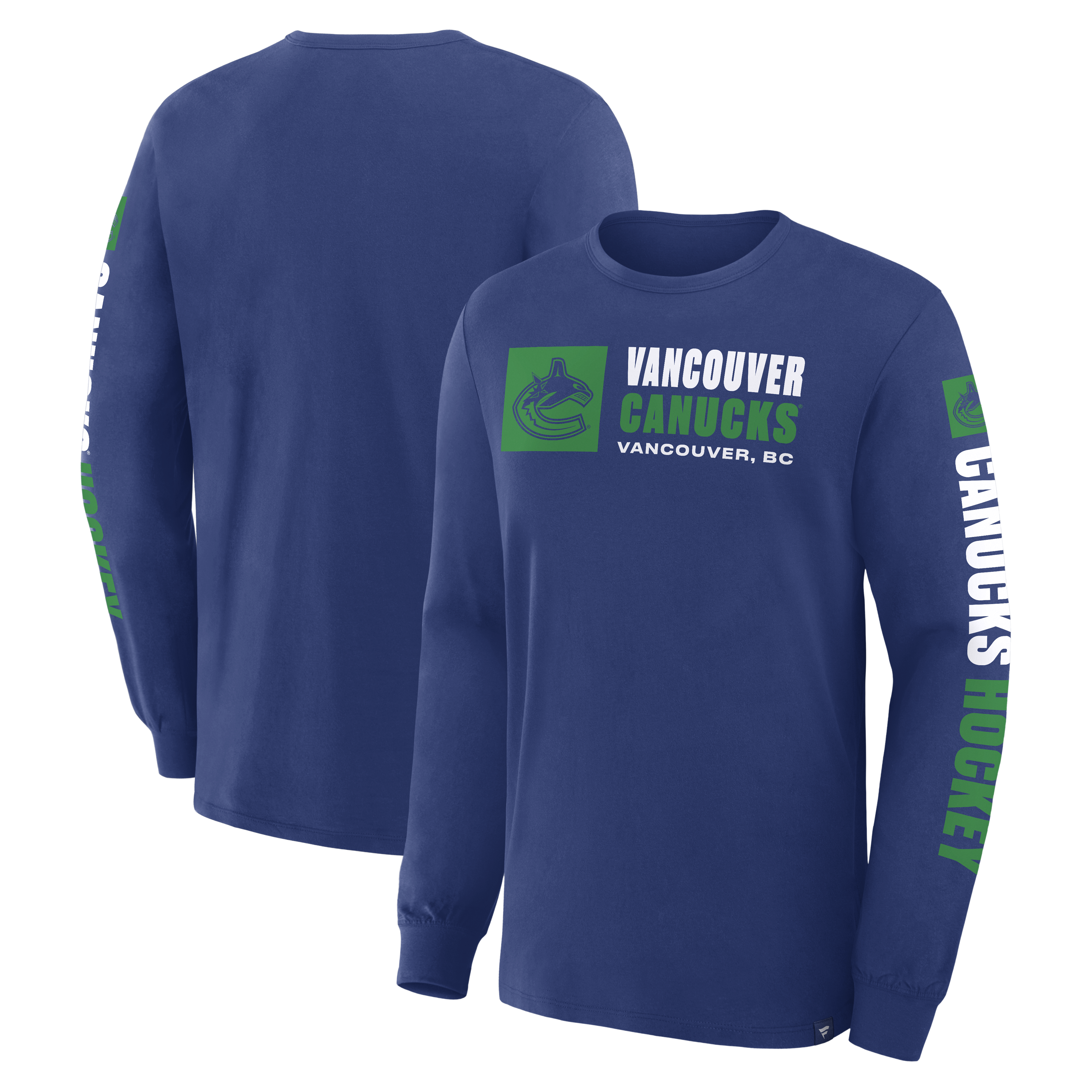 Fanatics Vancouver Canucks Goal Crease Long Sleeve Shirt