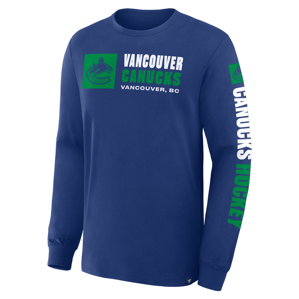 Fanatics Vancouver Canucks Goal Crease Long Sleeve Shirt