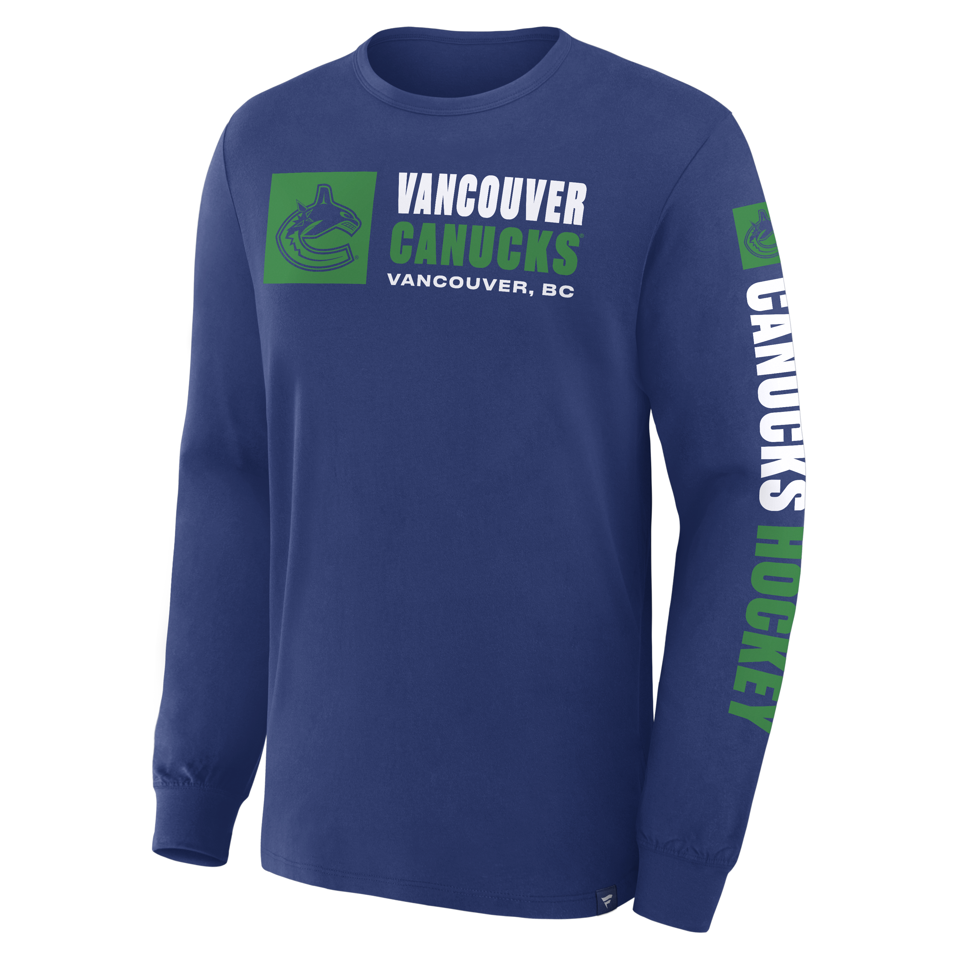 Fanatics Vancouver Canucks Goal Crease Long Sleeve Shirt