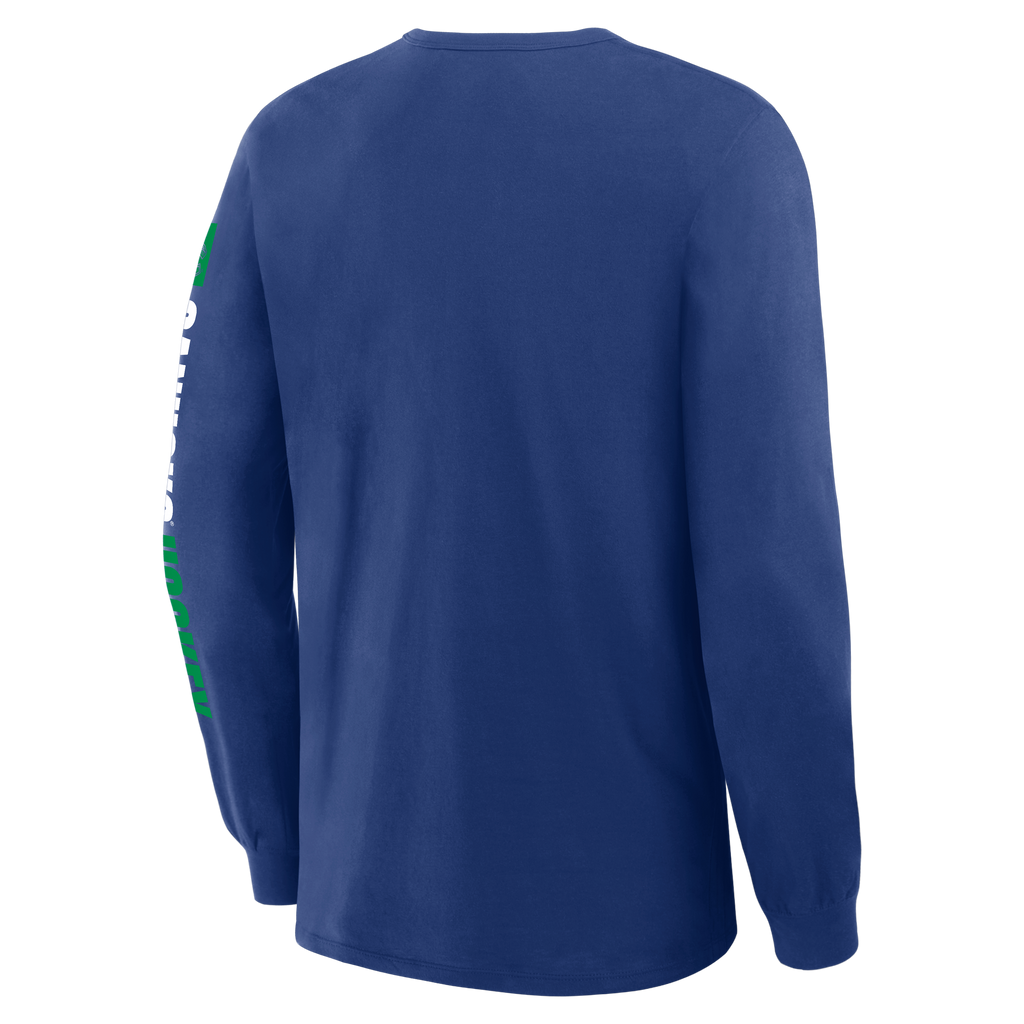 Fanatics Vancouver Canucks Goal Crease Long Sleeve Shirt