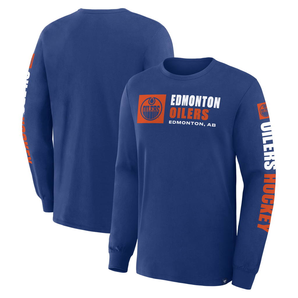 Fanatics Edmonton Oilers Goal Crease Long Sleeve Shirt