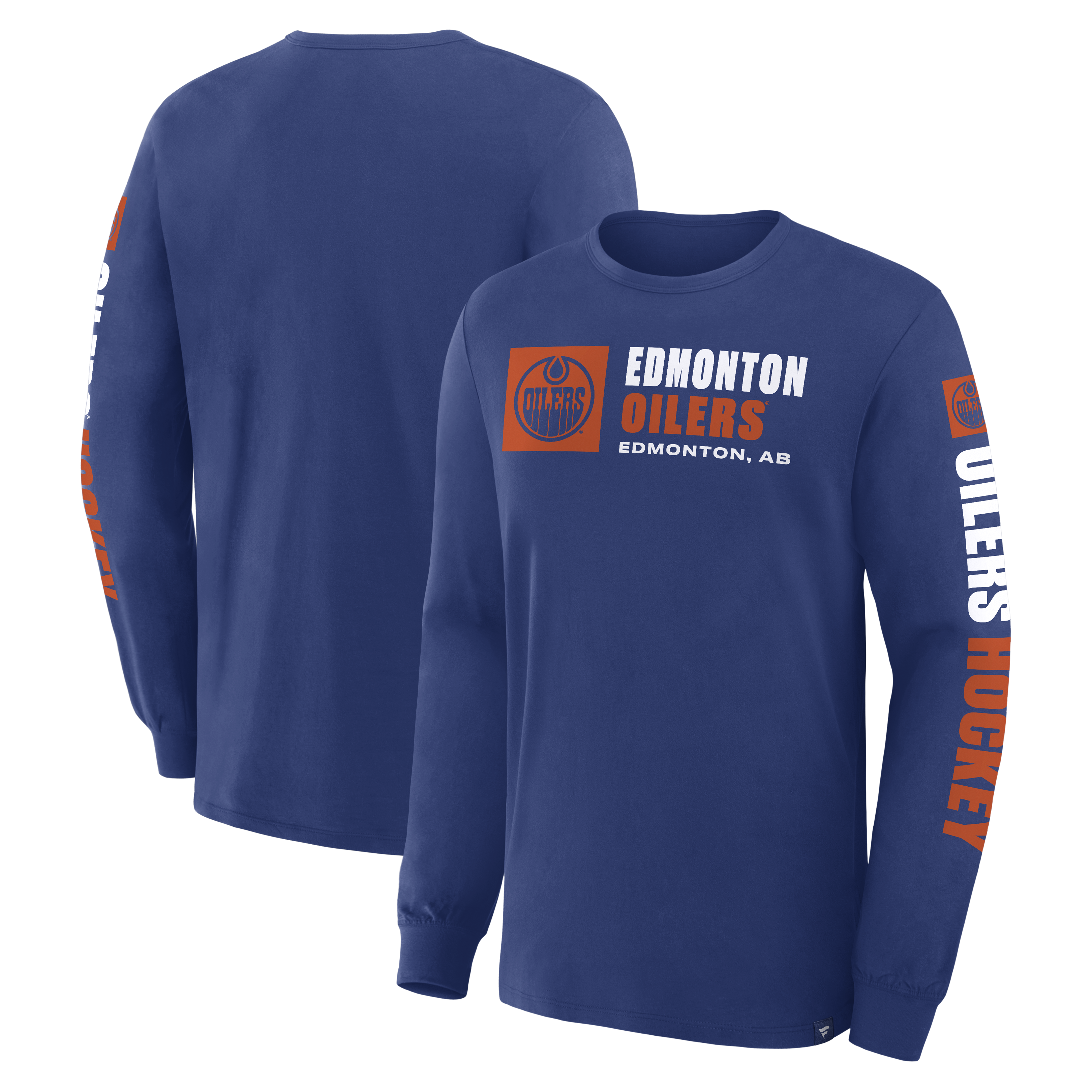 Fanatics Edmonton Oilers Goal Crease Long Sleeve Shirt