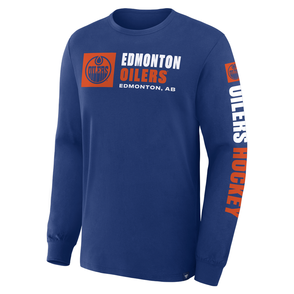 Fanatics Edmonton Oilers Goal Crease Long Sleeve Shirt