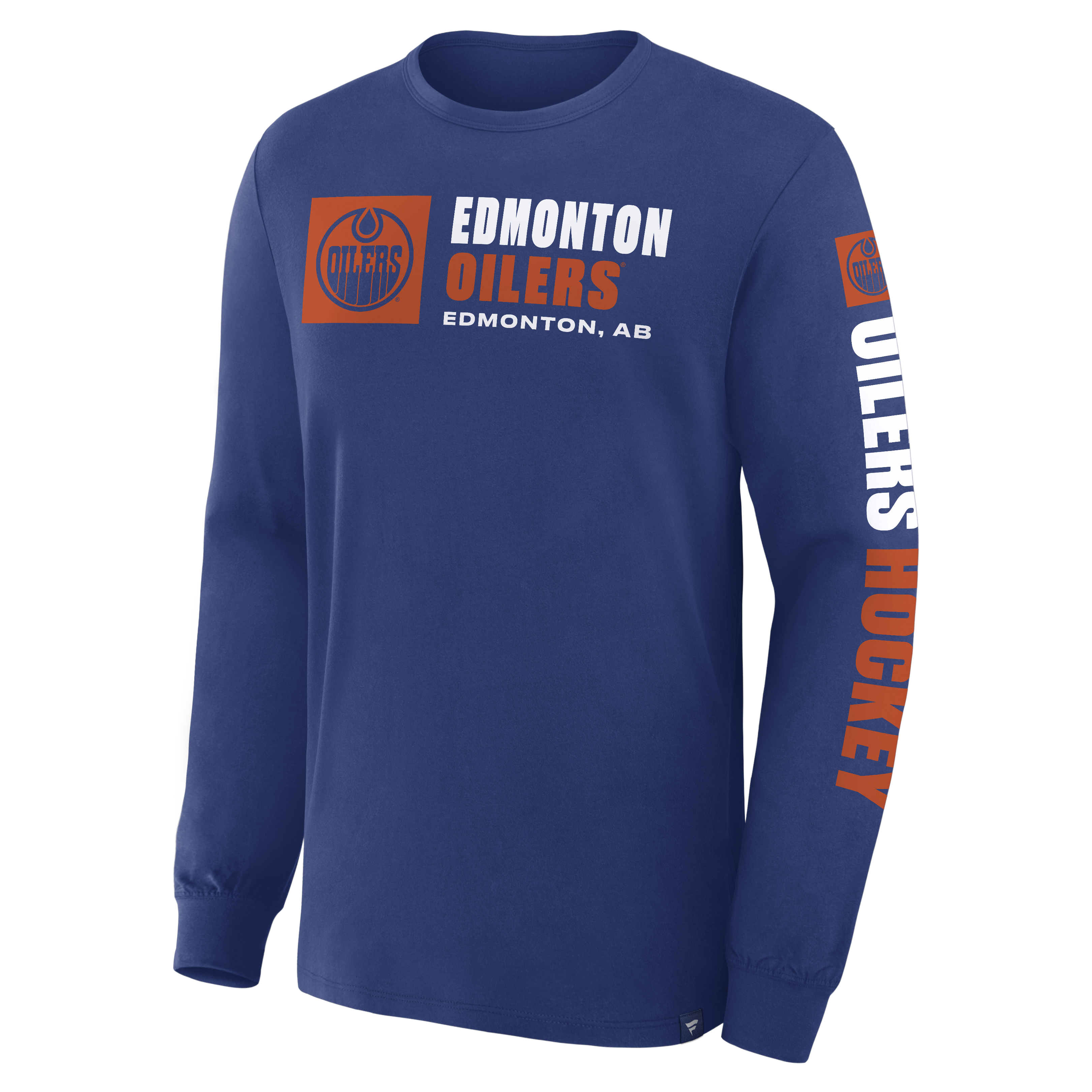 Fanatics Edmonton Oilers Goal Crease Long Sleeve Shirt