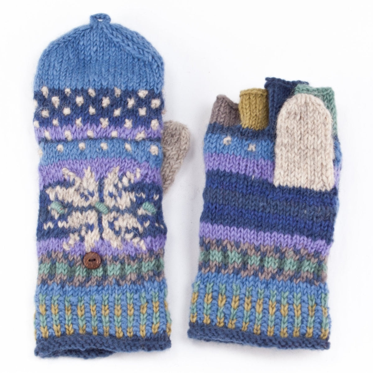 Lost Horizons Women's Jasper Finger Mittens - BLUE