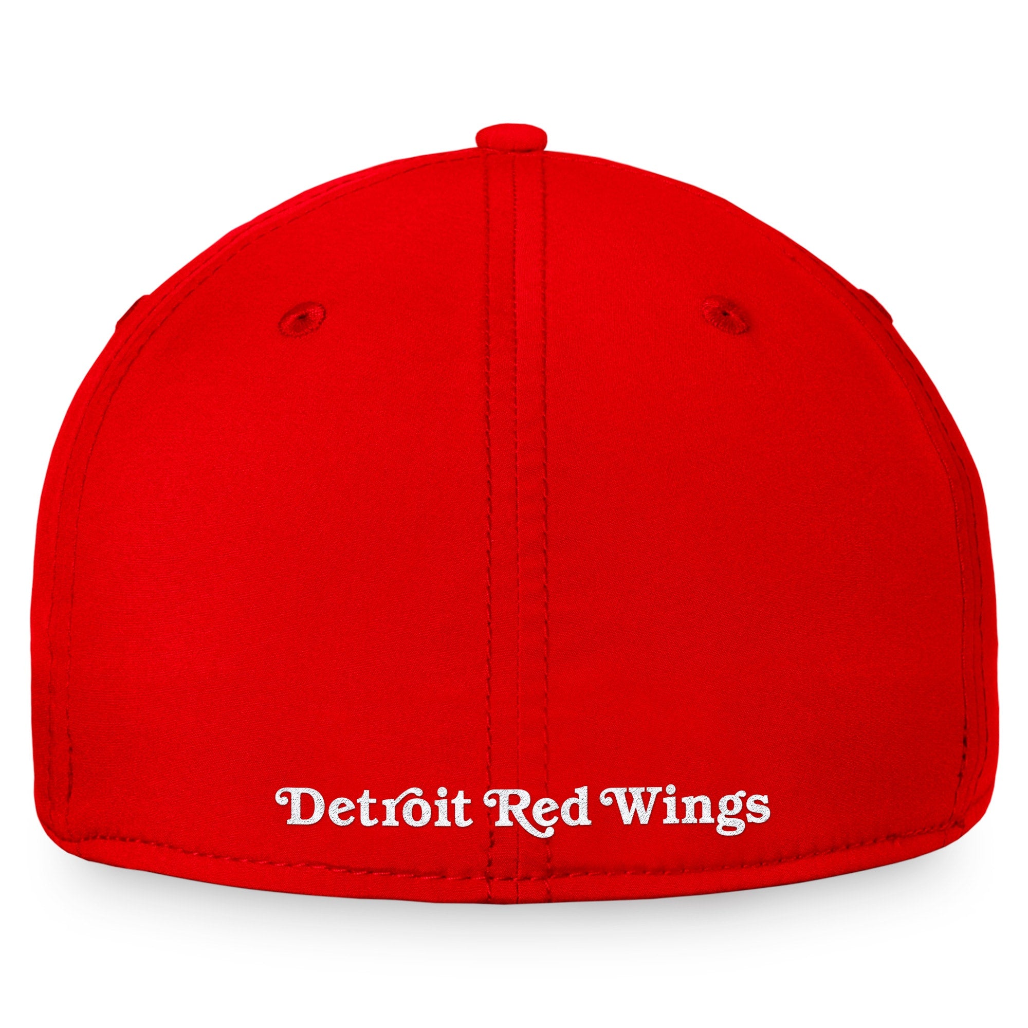 Detroit Red Wings Fanatics Red Core Primary Logo Flex Hat - back