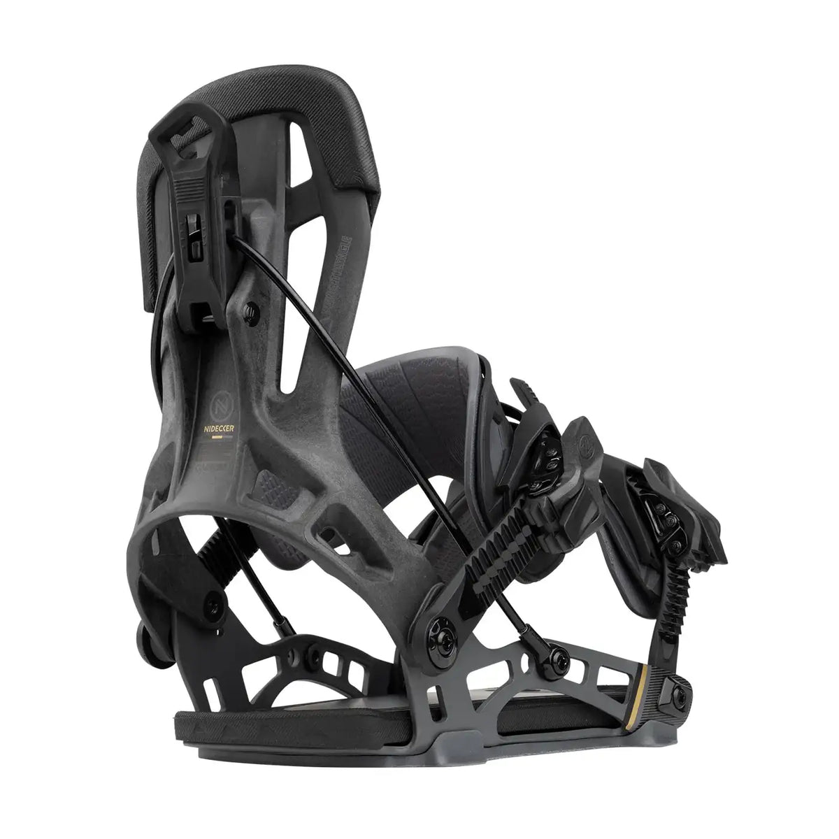 Nidecker Flow NX2 Carbon Snowboard Binding - Black, front view