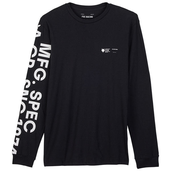 Fox Barge Premium Long Sleeve Tee - Black - Front