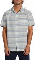 Men's Oxford Stripe Classic Short Sleeve Woven Shirt