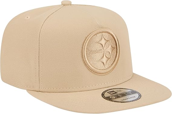 New Era Pittsburgh Steelers Light Beige Color Pack A-Frame 9FIFTY Snapback Hat