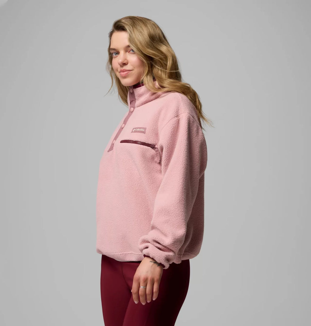 Columbia Women's Helvetia II Cropped Half Snap Fleece Pullover