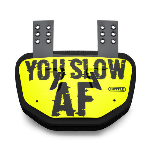 "Slow AF" Adult Chrome Football Back Plate