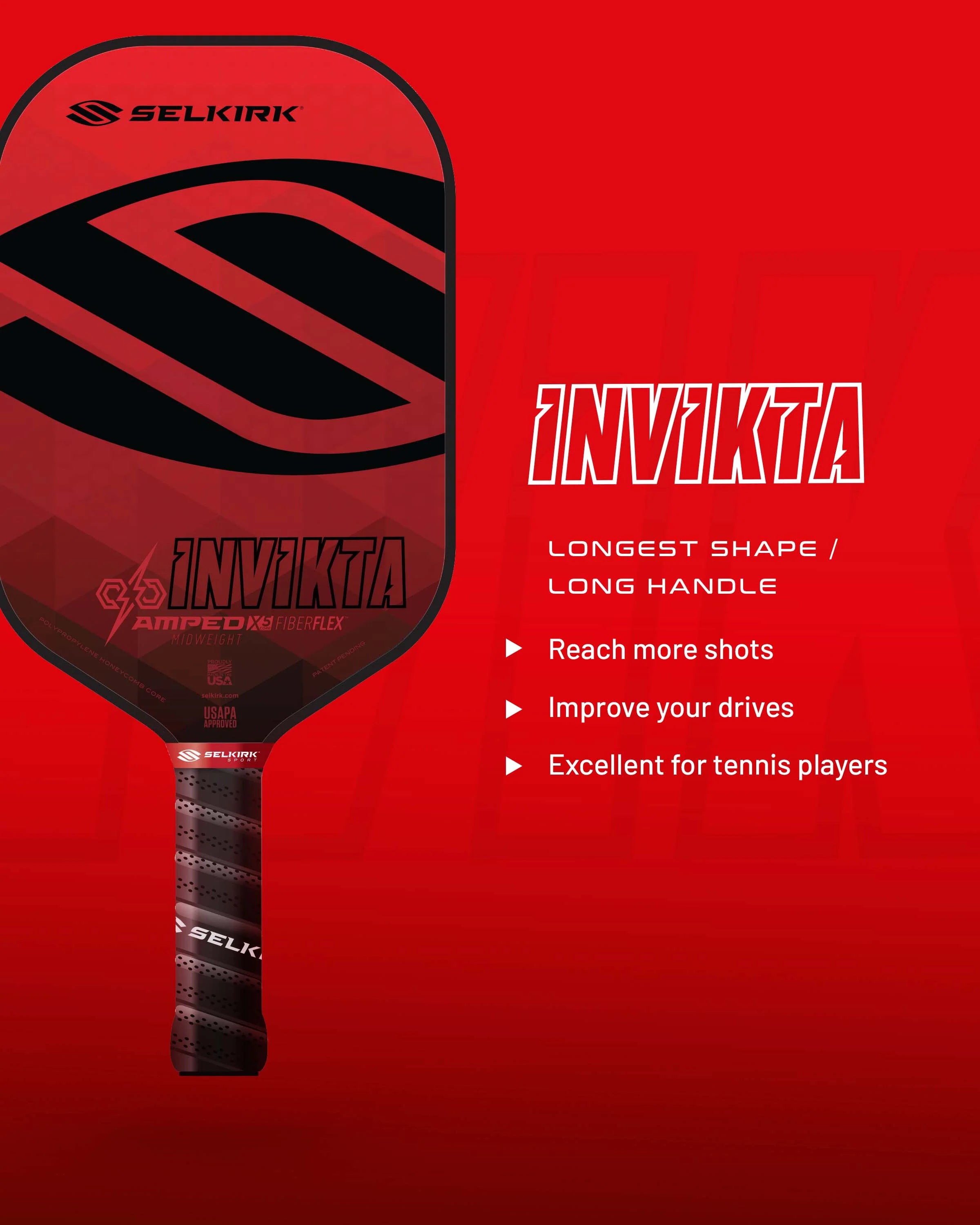 AMPED Invikta Pickleball Paddle