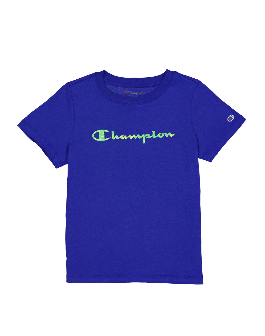 Champion Girl's Youth Marble Script Crew T-Shirt