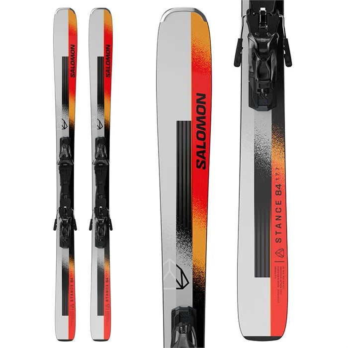 Salomon E Stance 84 (and MI12) Unisex All-Mountain Ski Package