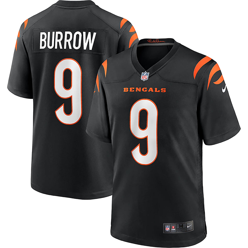 Nike Joe Burrow Black Cincinnati Bengals Game Player Jersey