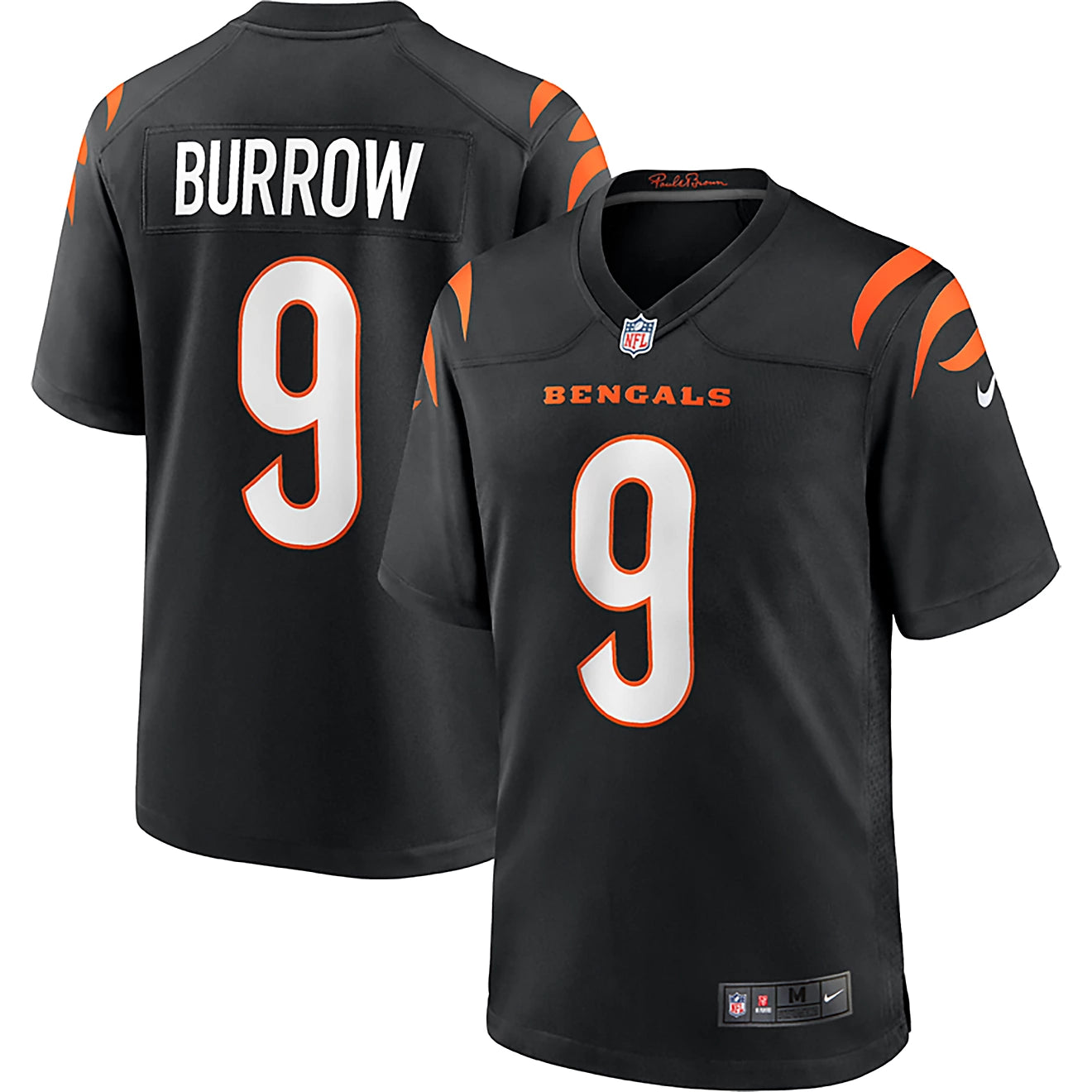 Nike Joe Burrow Black Cincinnati Bengals Game Player Jersey