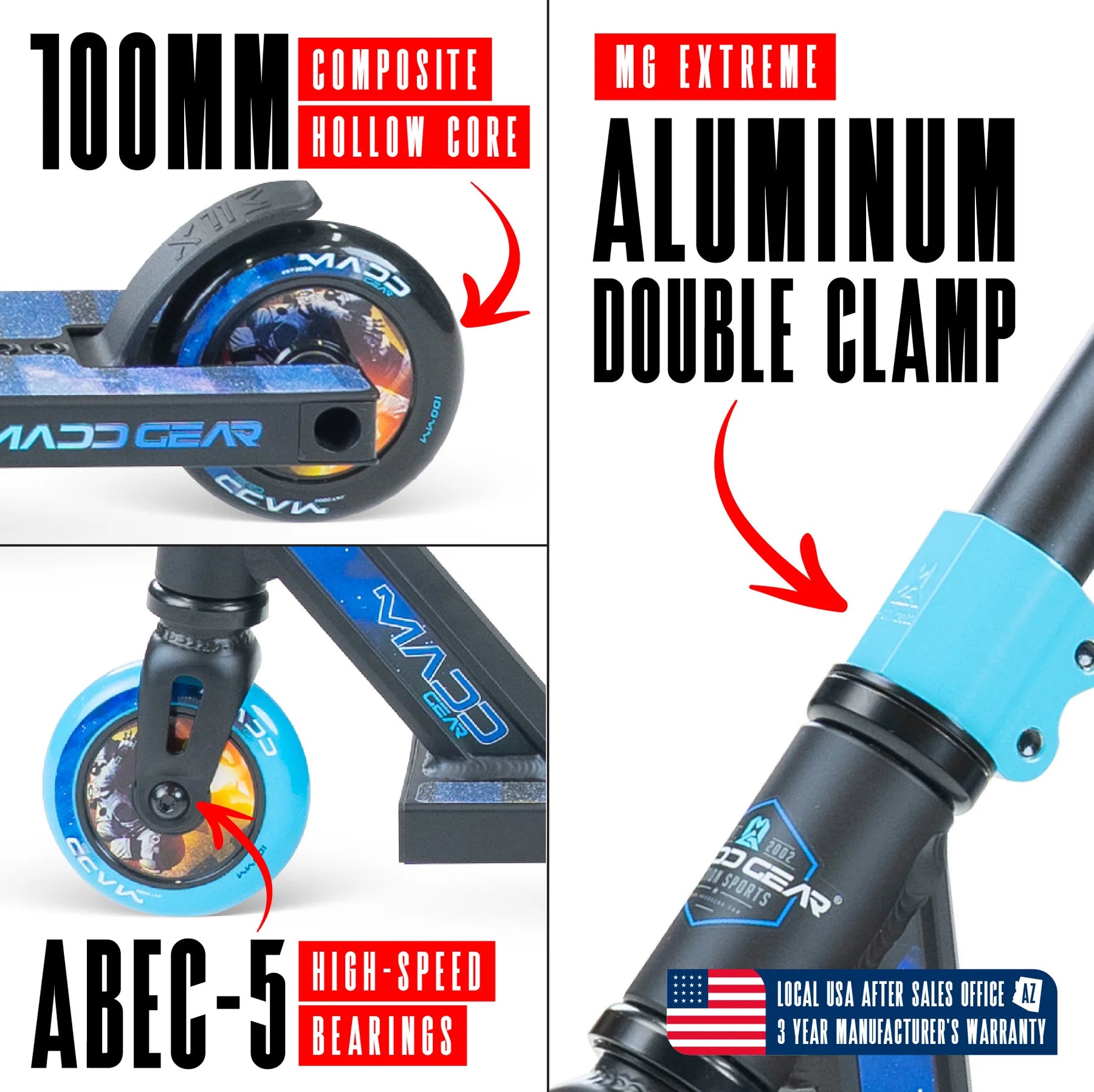 Madd Gear MG2 Obsidian Pro Stunt Scooter
