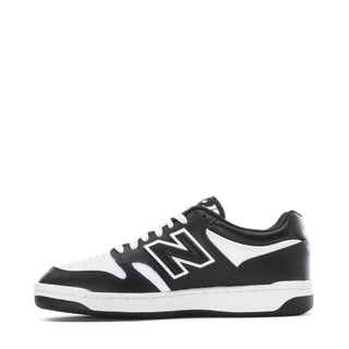 New Balance Kid's 480 Sneakers - Black/White/Black detail
