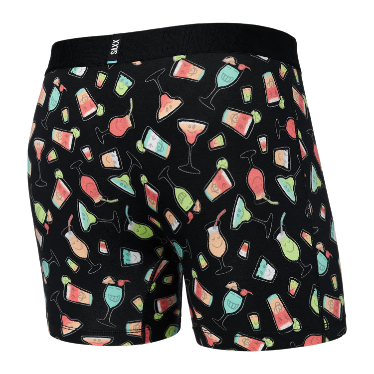 Droptemp Cooling Boxer Brief - Happy Hour/Black