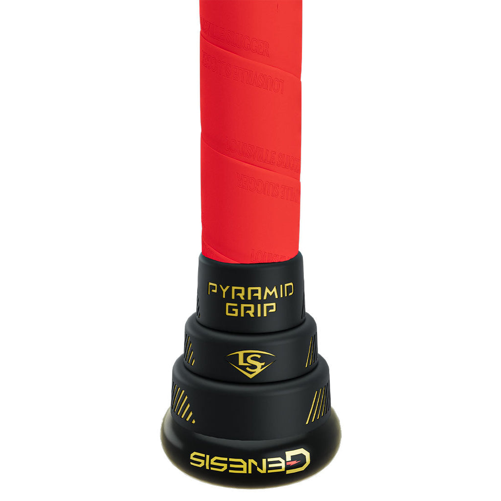 Louisville 2026 Genesis Ironman USSSA Slowpitch Softball Bat - knob and grip