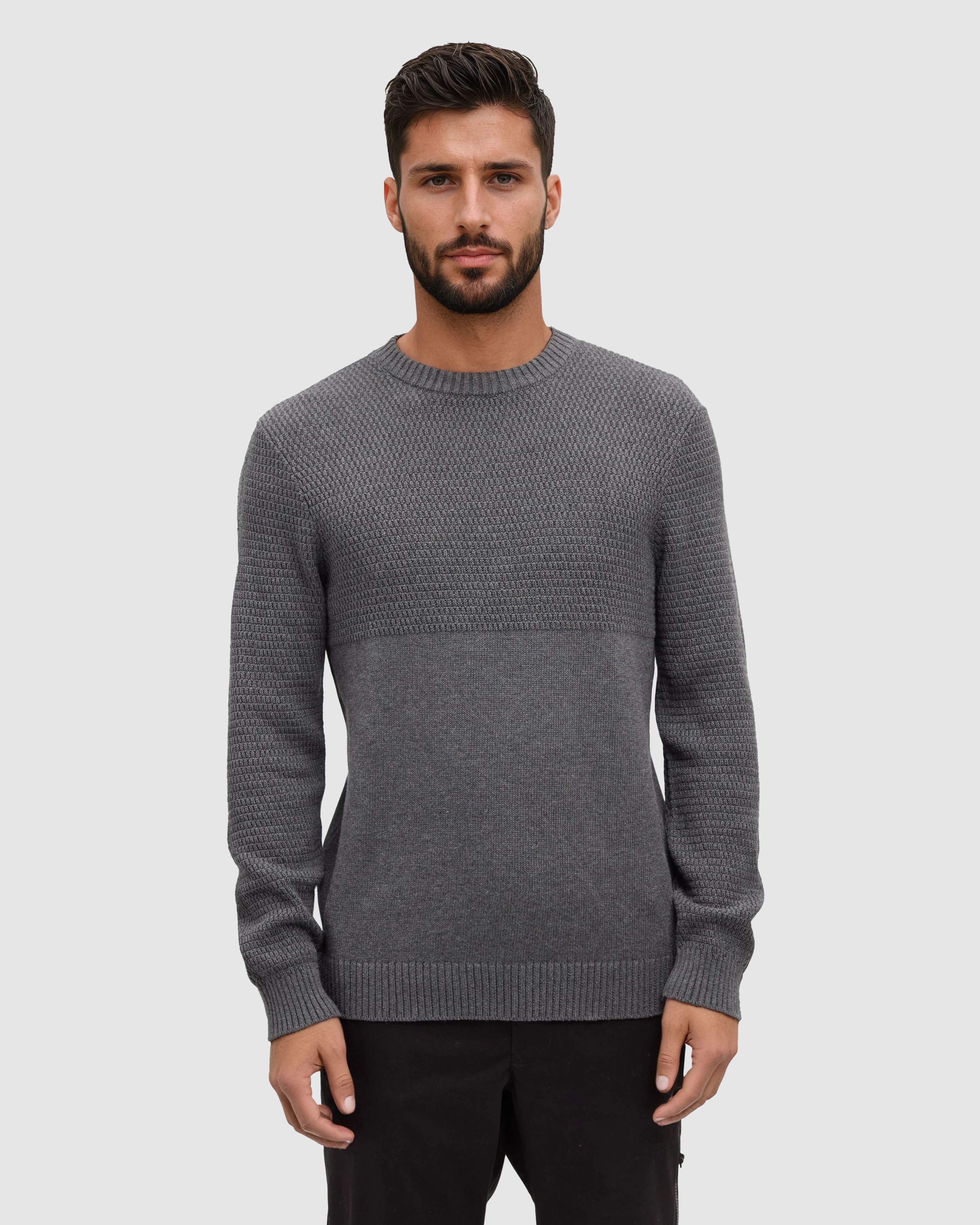 Tentree Lincoln Sweater - DARK GREY HEATHER