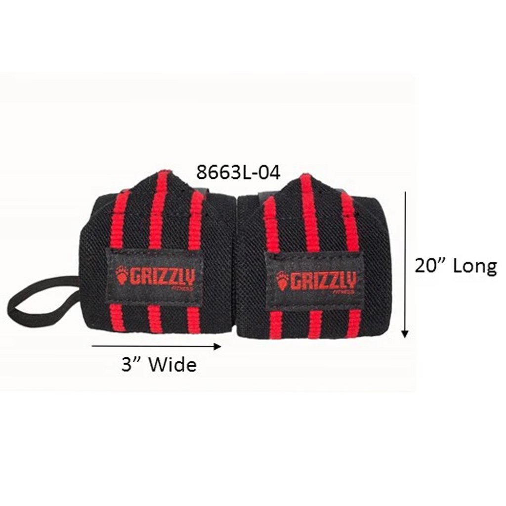 Grizzly Heavy Duty Wrist Wrap 20 inch - front view