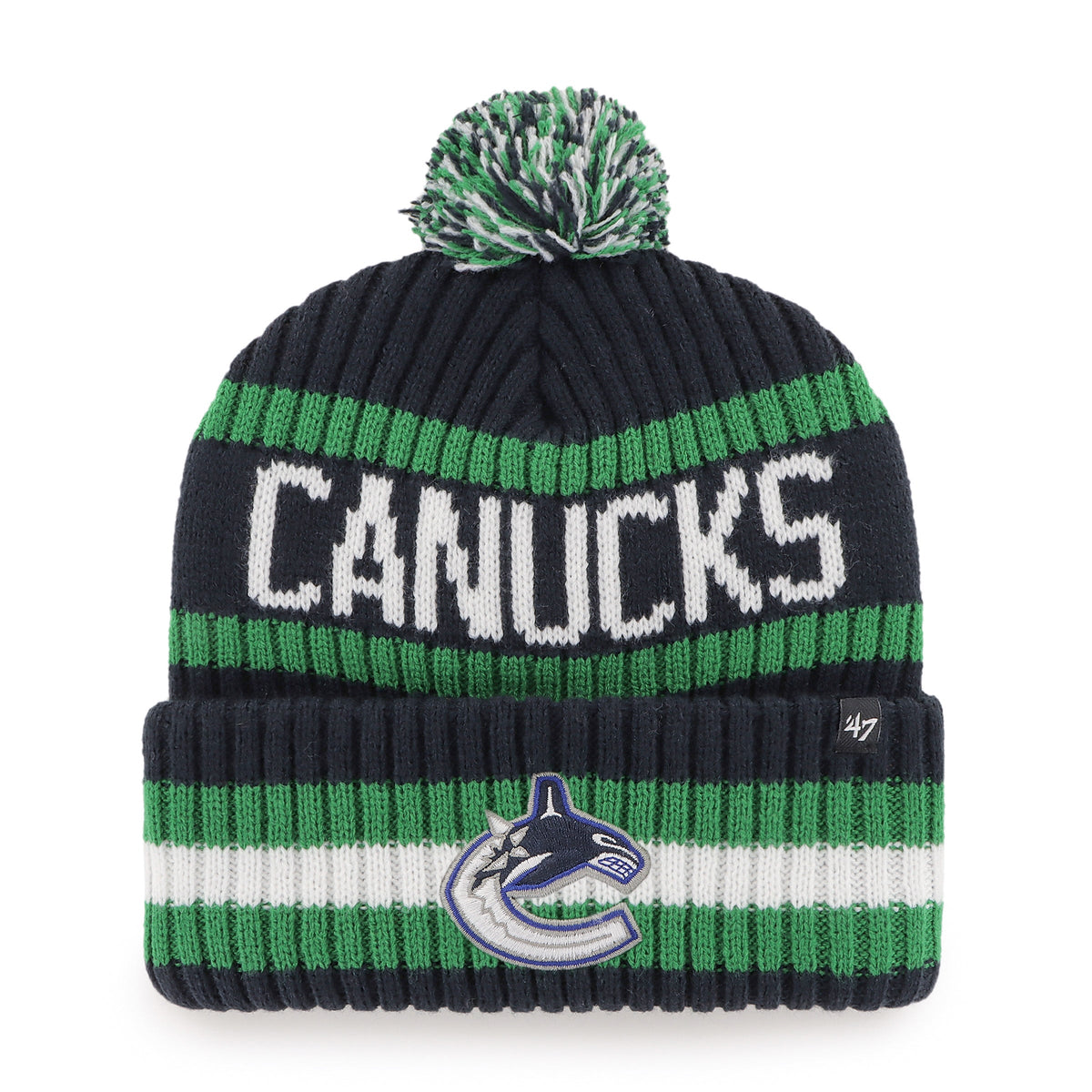 47 Brand NHL Bering Cuffed Knit Toque - Vancouver Canucks, front view