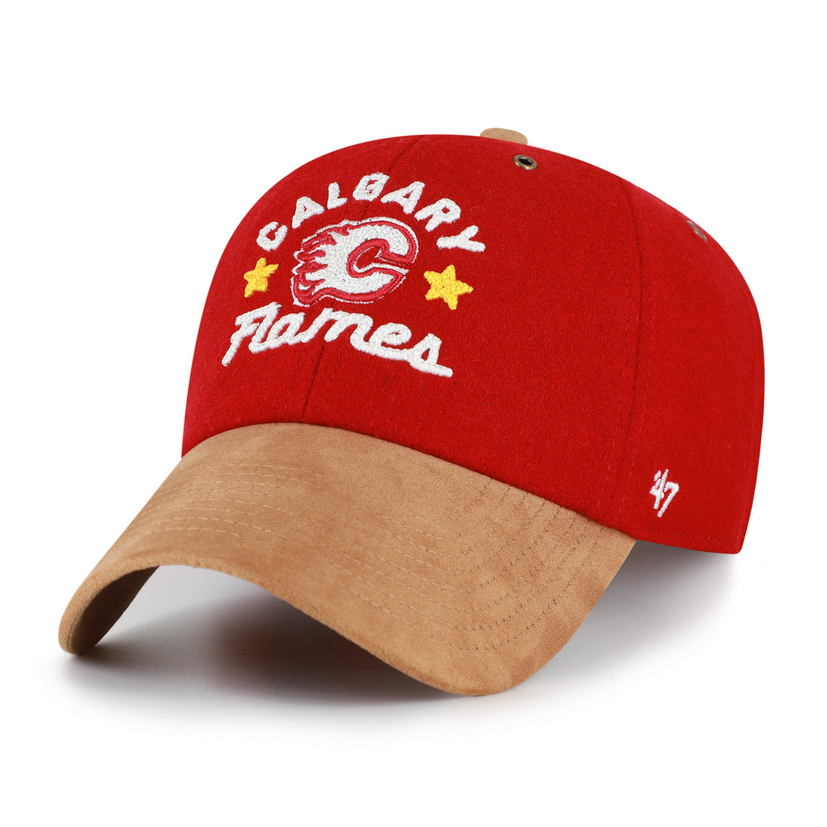 47 Brand NHL HPD Clean Up Hat - Calgary Flames, front view