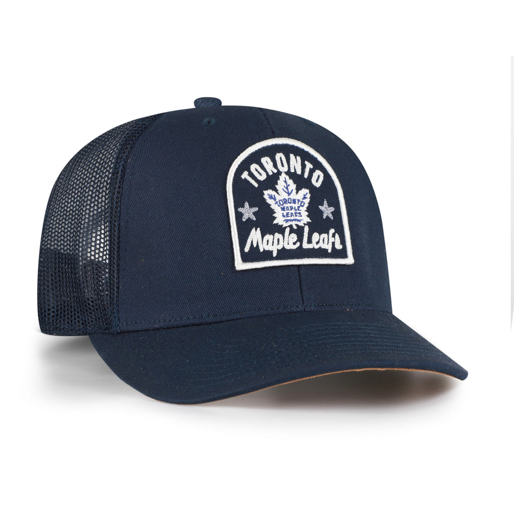 47 Brand Toronto Maple Leafs HPD Trucker Hat - Toronto Maple Leafs, angled front view