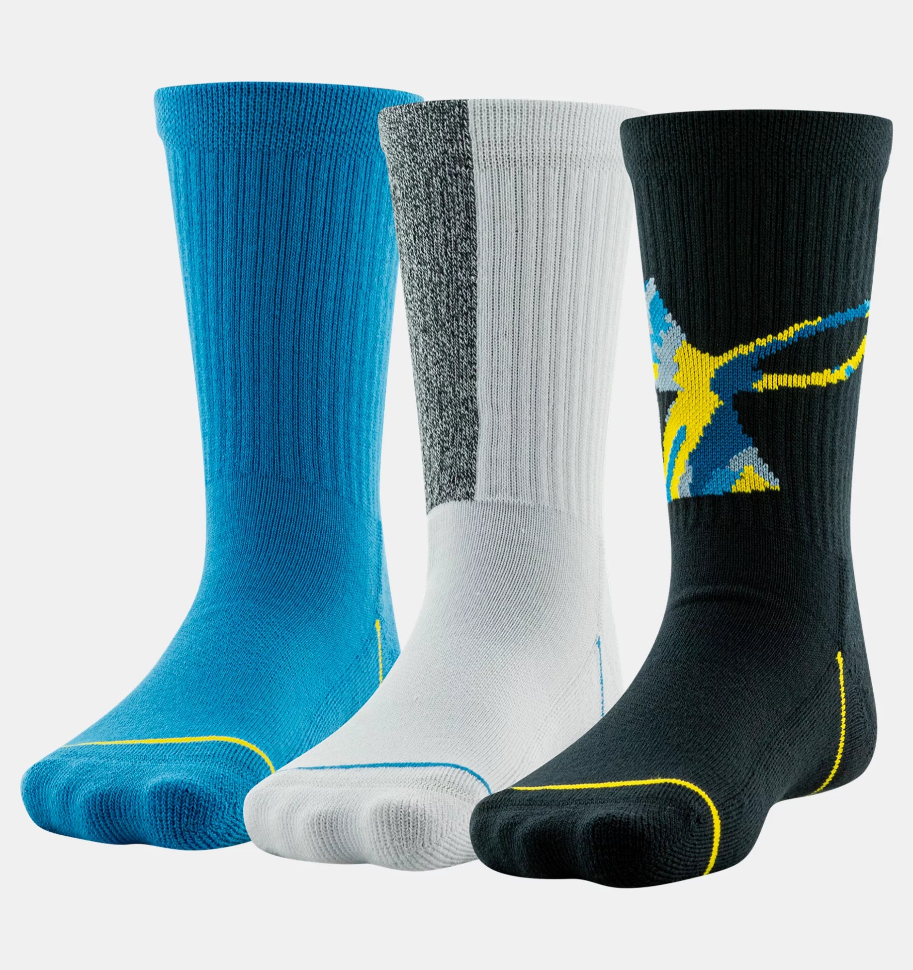 Boy's Phenom Crew Socks - 3 Pack
