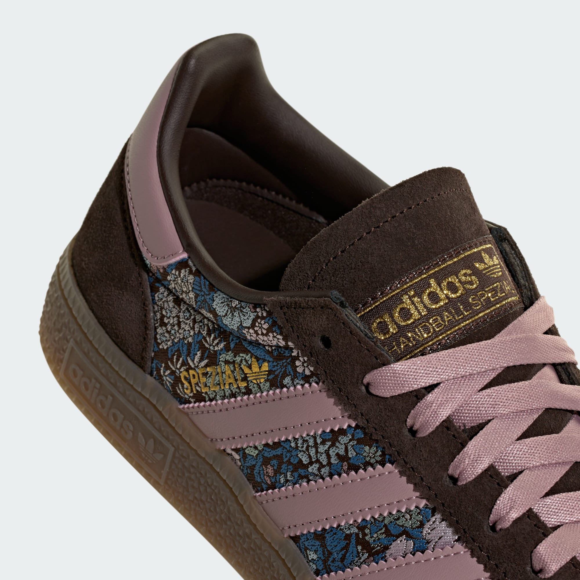 adidas Liberty London Handball Spezial Aurora Coffee detail