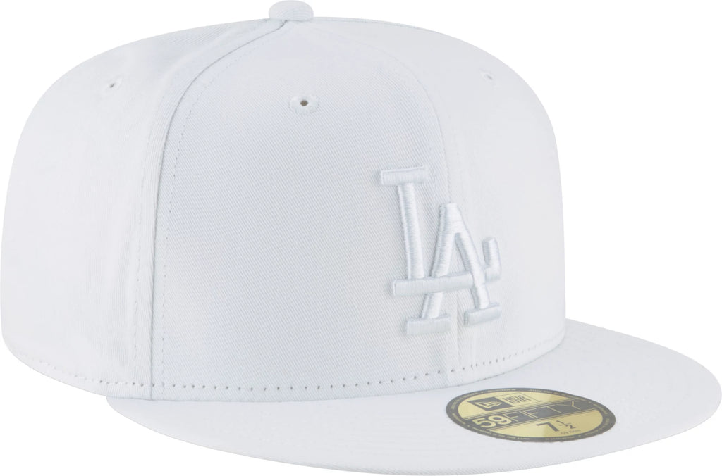 New Era Los Angeles Dodgers 59Fifty Basic White Fitted Hat