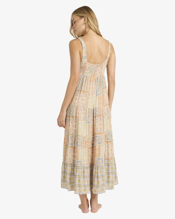 Billabong Women's All Good Maxi Viscose Crinkle Dress