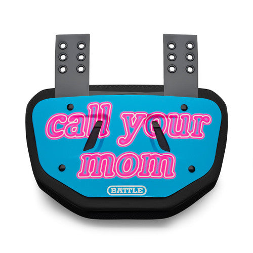 "Call Your Mom" Adult Chrome Football Back Plate