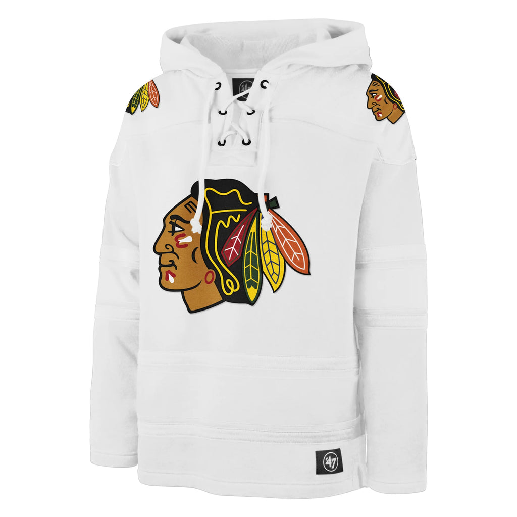 Chicago Blackhawks White Out LACER Hoodie