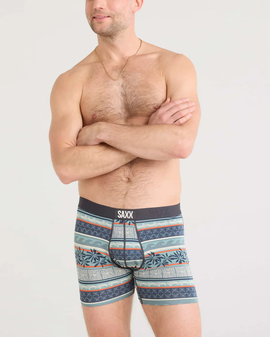 Ultra Boxer Brief - Beach Shack Stripe - Teal