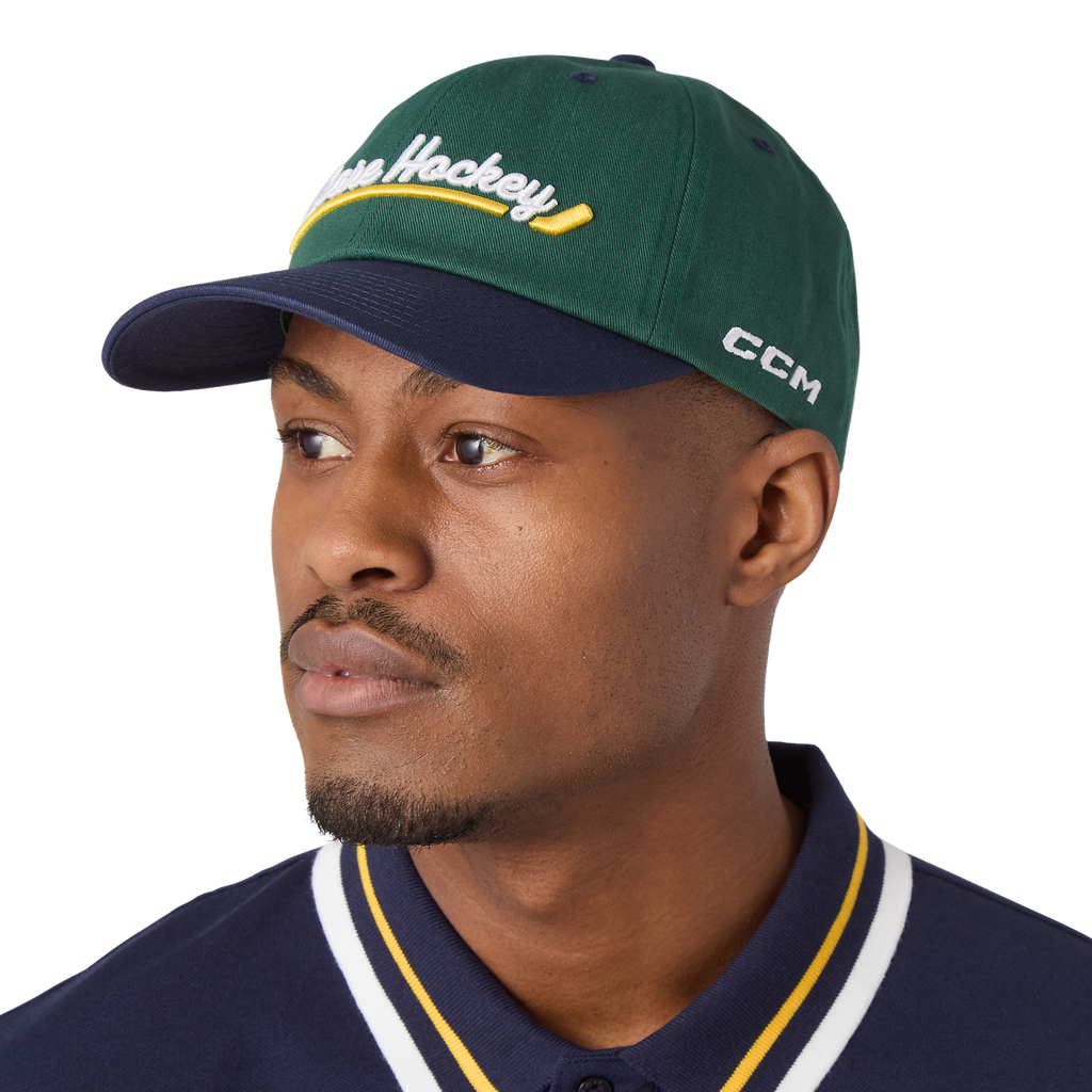 CCM Strip Low Profile Slouch Cap - Evergreen - angle