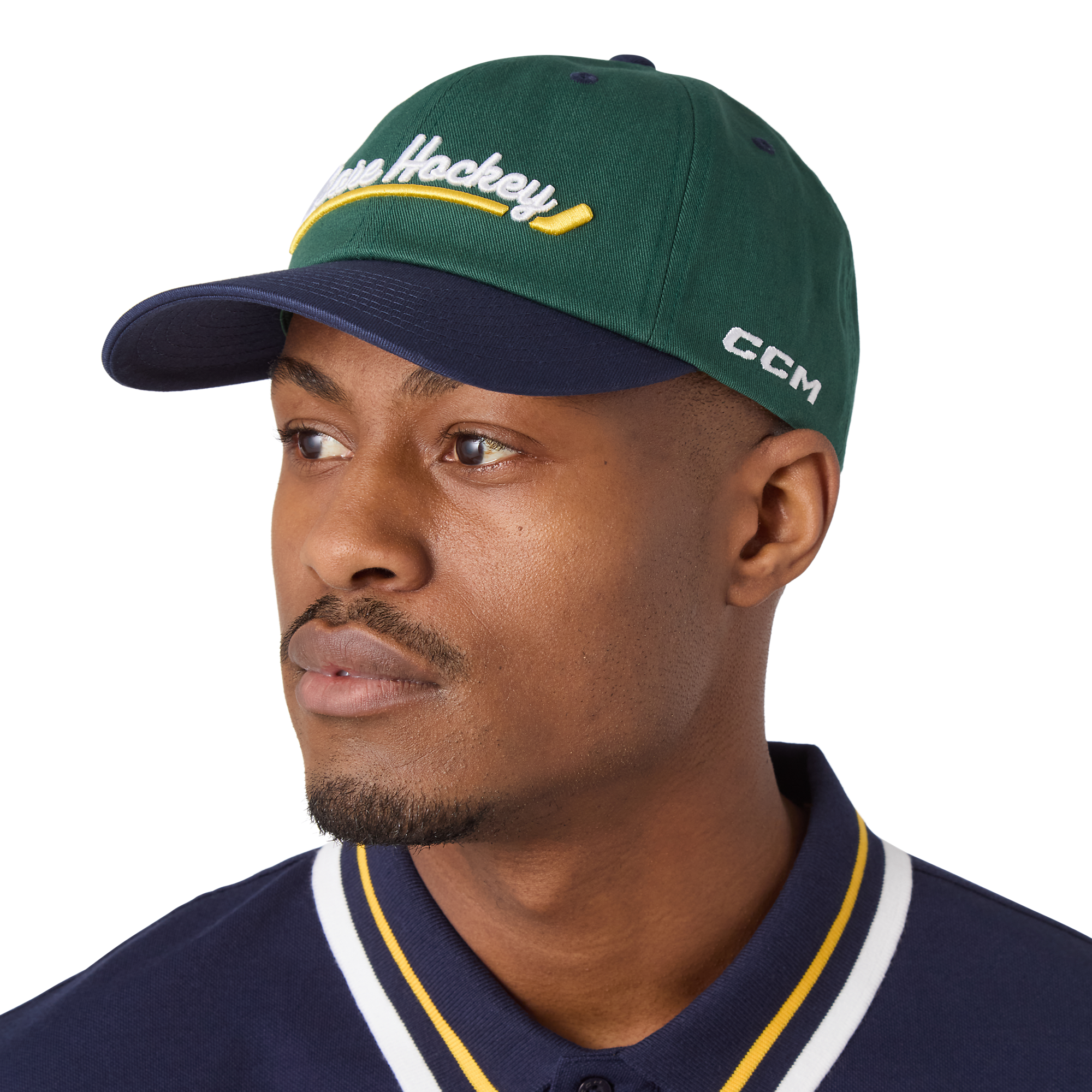 CCM Strip Low Profile Slouch Cap - Evergreen - angle