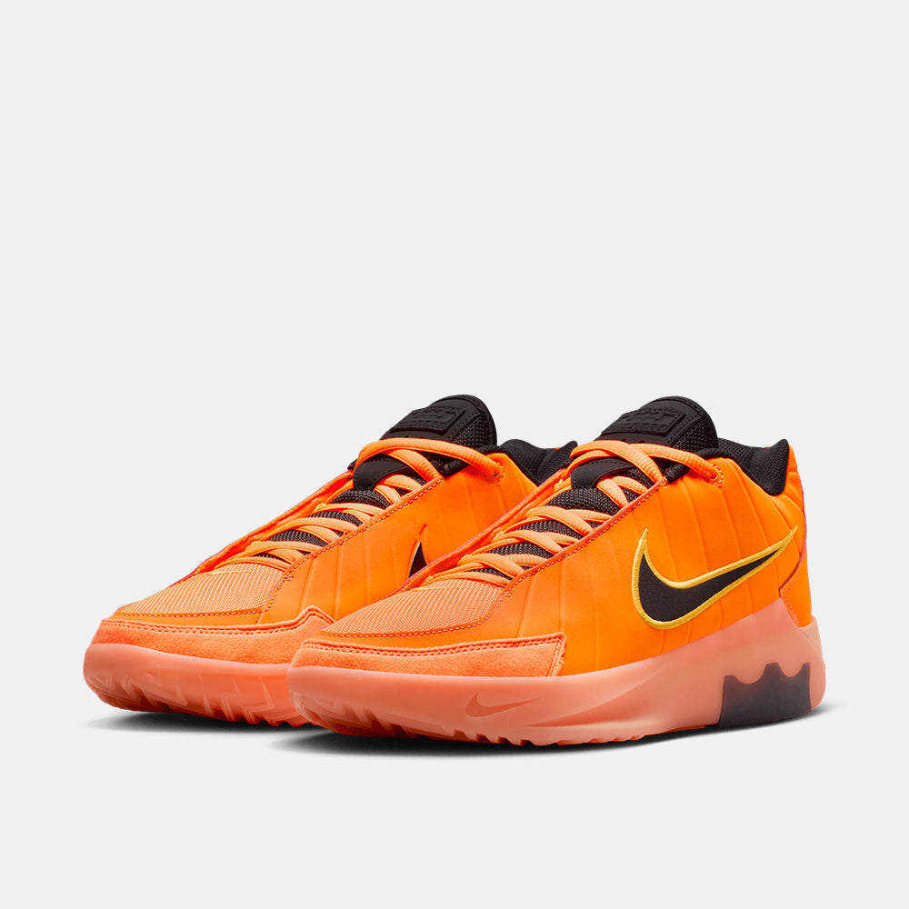 Nike LeBron Witness 9 basketball shoe, Total Orange, pair
