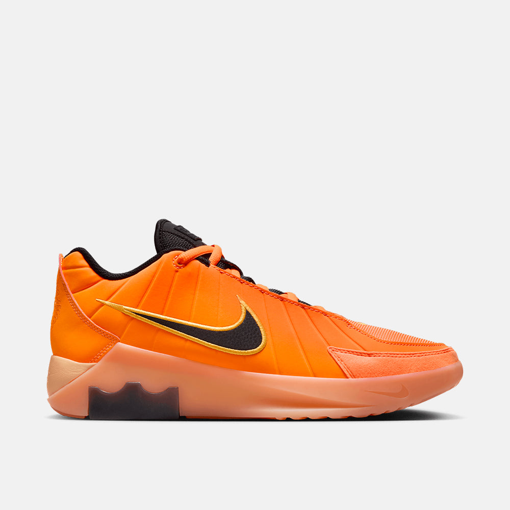 Nike LeBron Witness 9 basketball shoe, Total Orange, lateral side