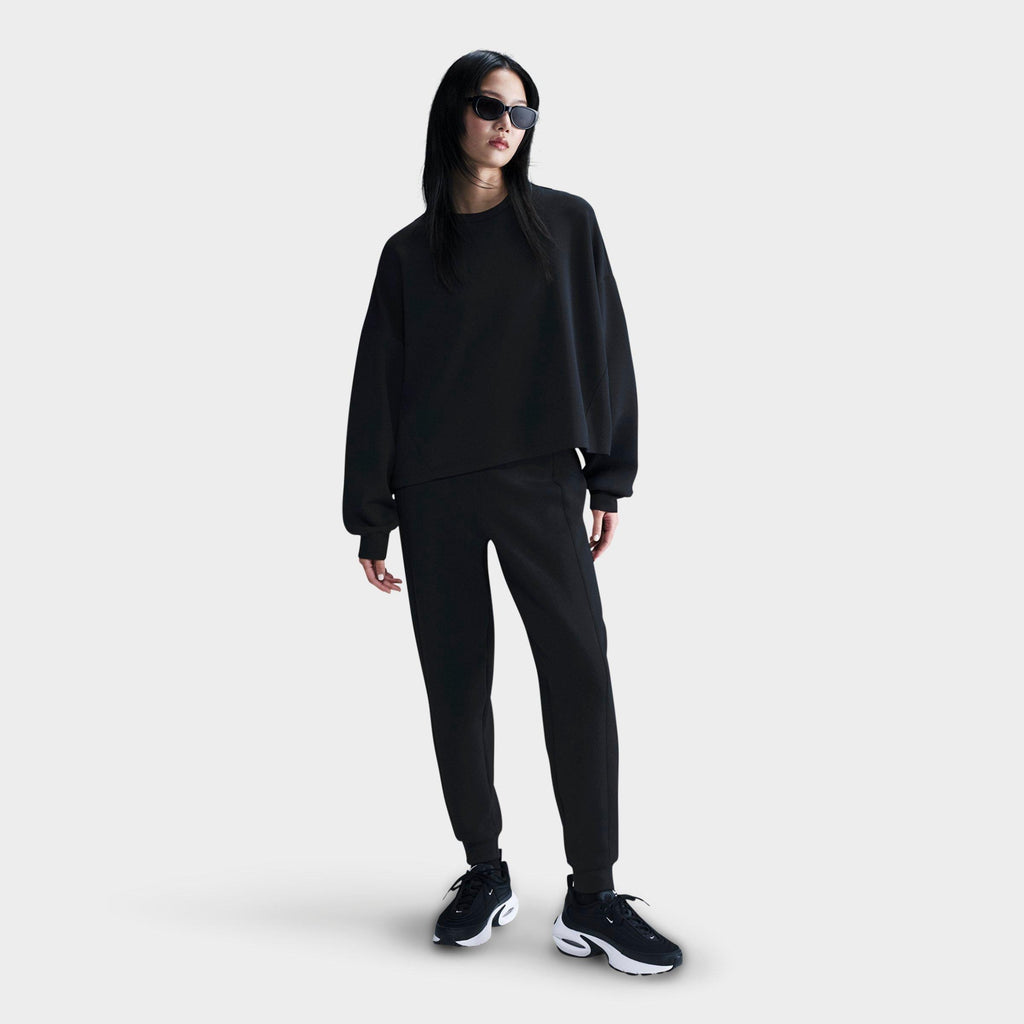 Nike 24.7 ImpossiblySoft Women's Dri-FIT Oversized Crew-Neck Top - Black/Dark Smoke Grey, back