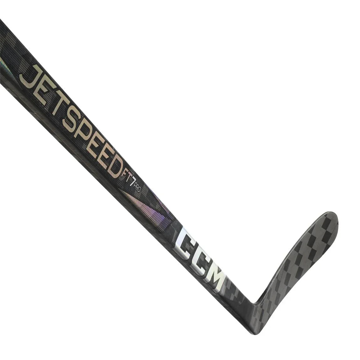 CCM Senior Jetspeed FT7 Pro Custom Chrome Hockey Stick - blade detail
